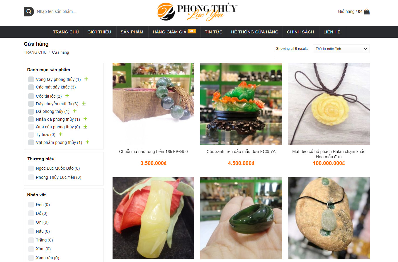 Theme wordpress bán đồ phong thủy1
