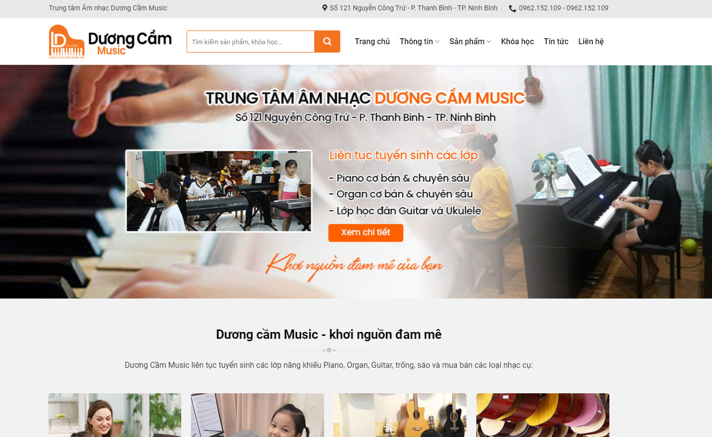 Theme wordpress bán nhạc cụ