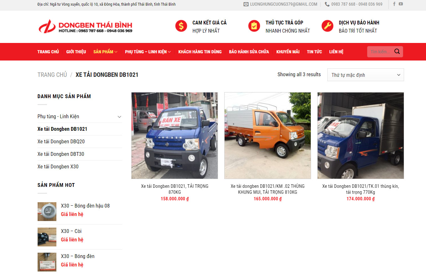 Theme wordpress bán xe tải1