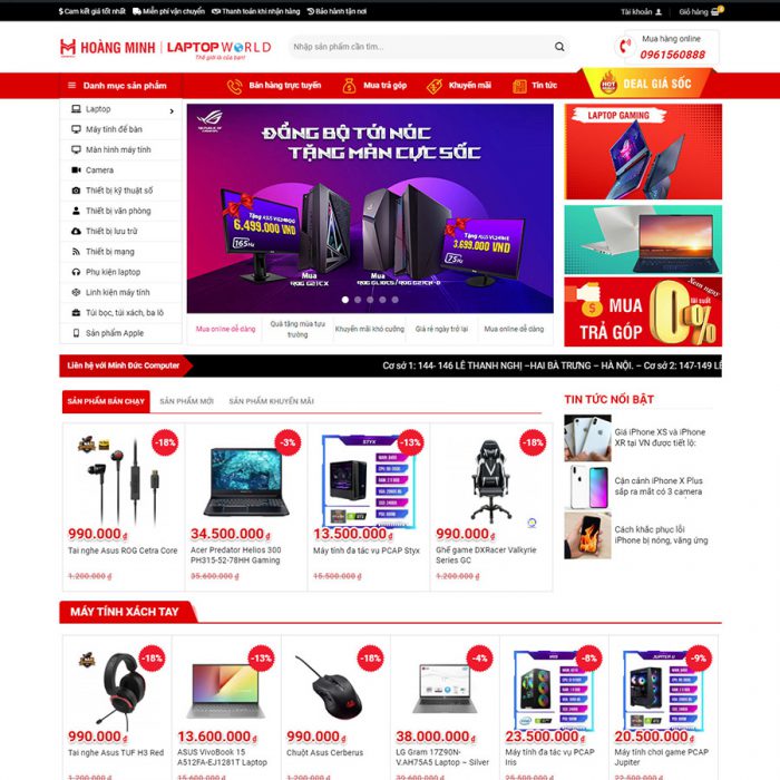 Theme wordpress bán hàng đẹp