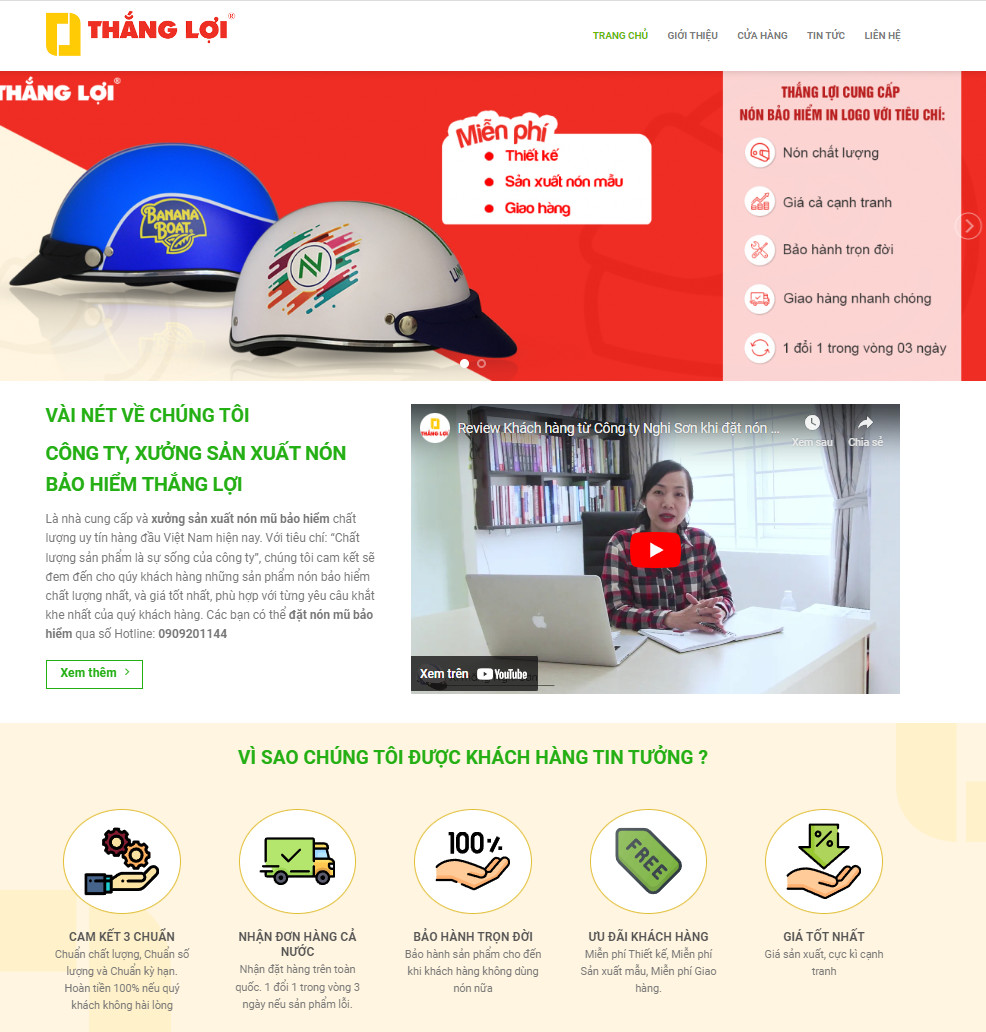theme wordpres bán nón bảo hiểm