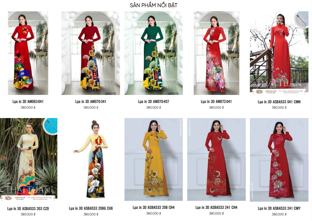 theme wordpress bán áo dài