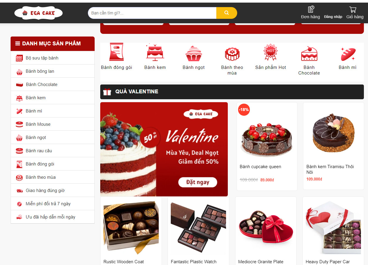 Theme wordpress bán bánh ngọt đẹp