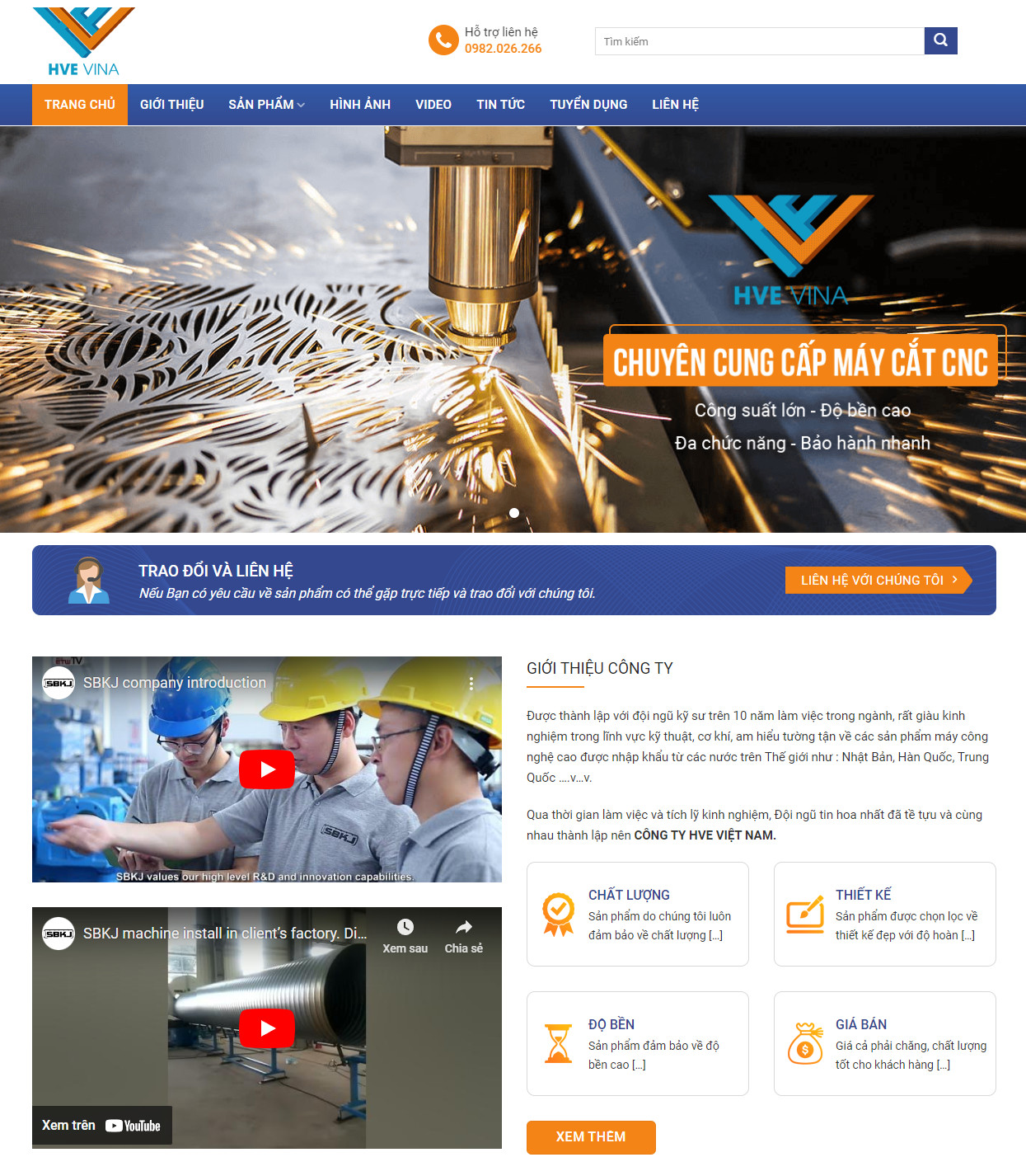 theme wordpress bán đồ cơ khí đẹp