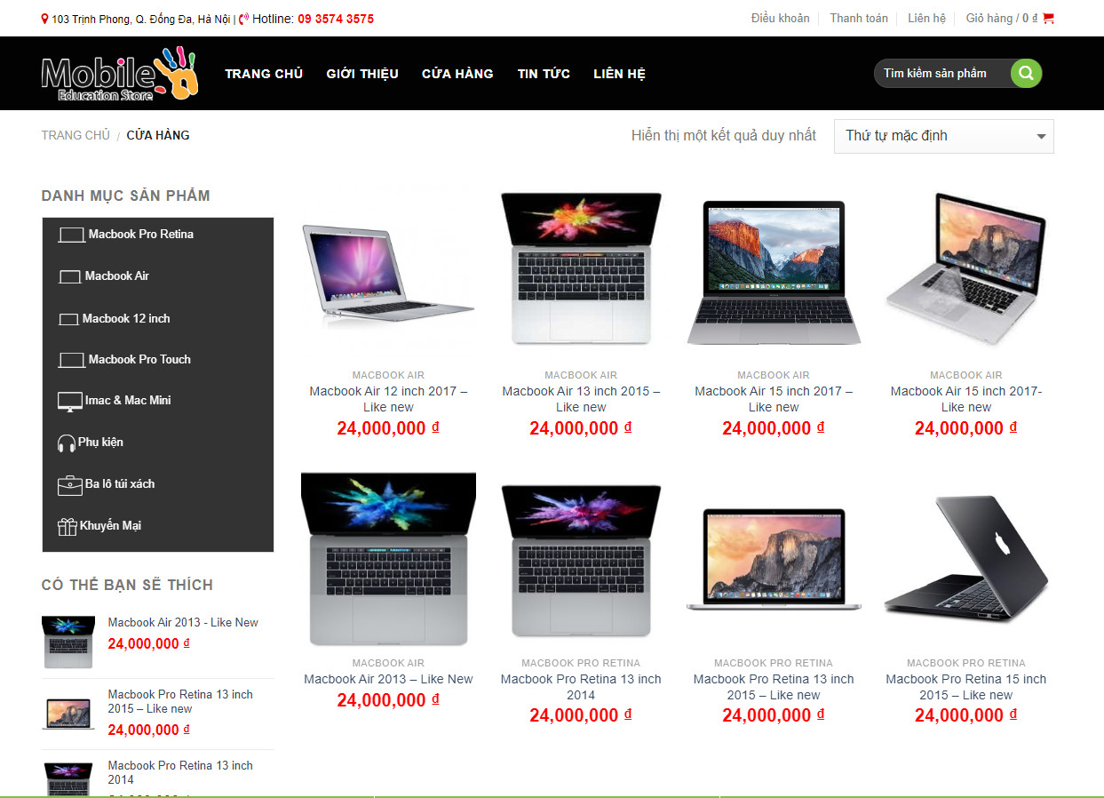 Theme wordpress bán máy tính đẹp 2021