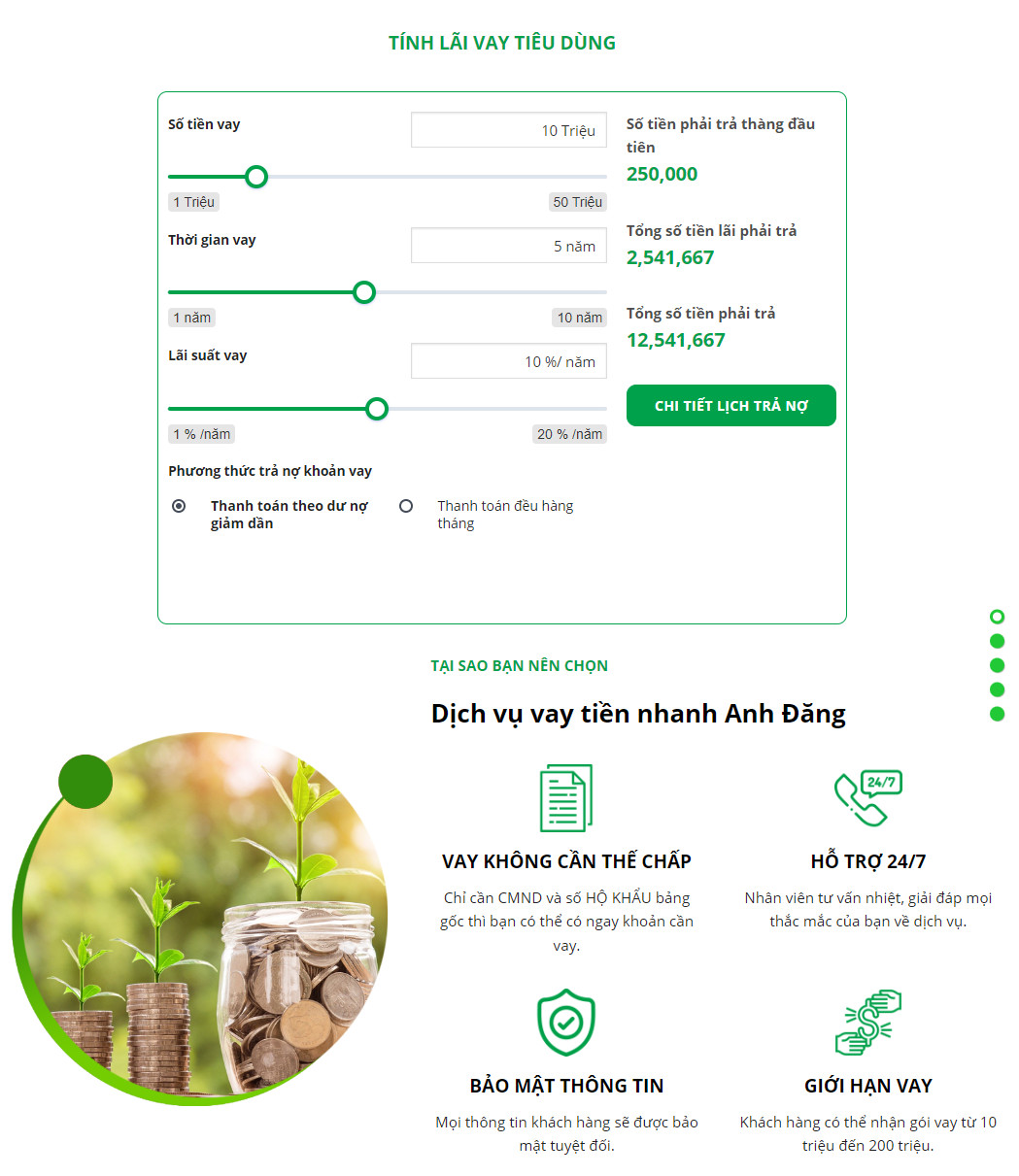 theme wordpress dịch vụ vay vốn tài chính online