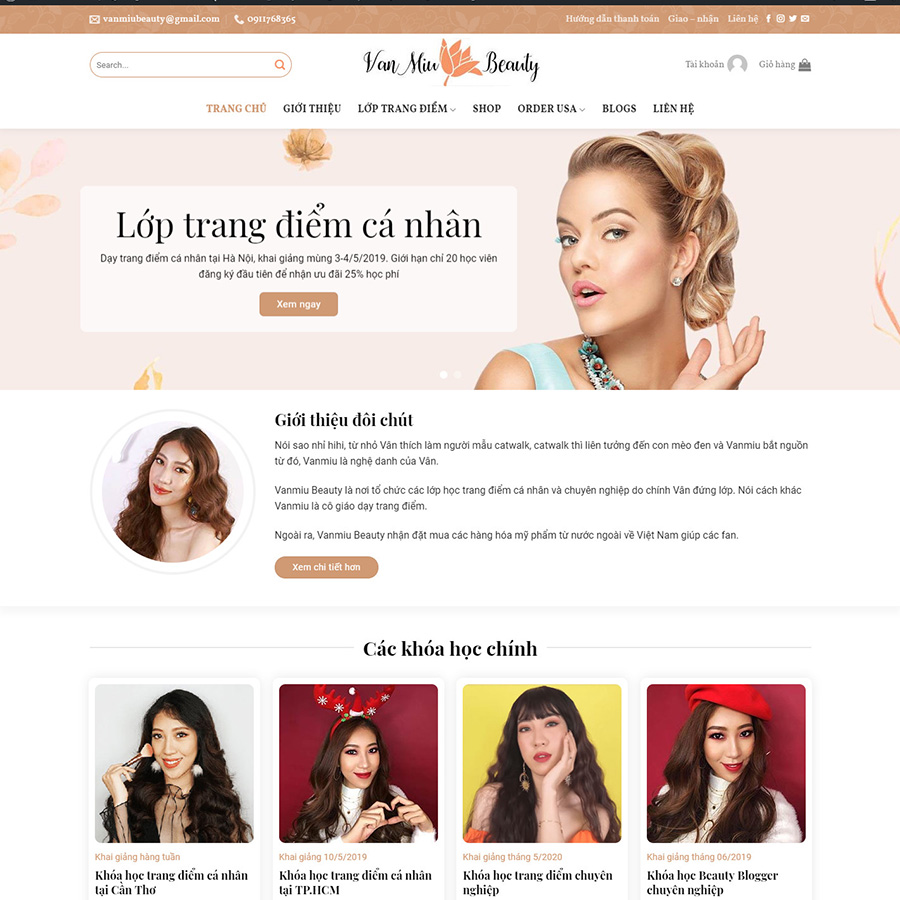 theme_wordpress_giao_duc_khoa_hoc_trang_diem Theme wordpress dạy trang điểm